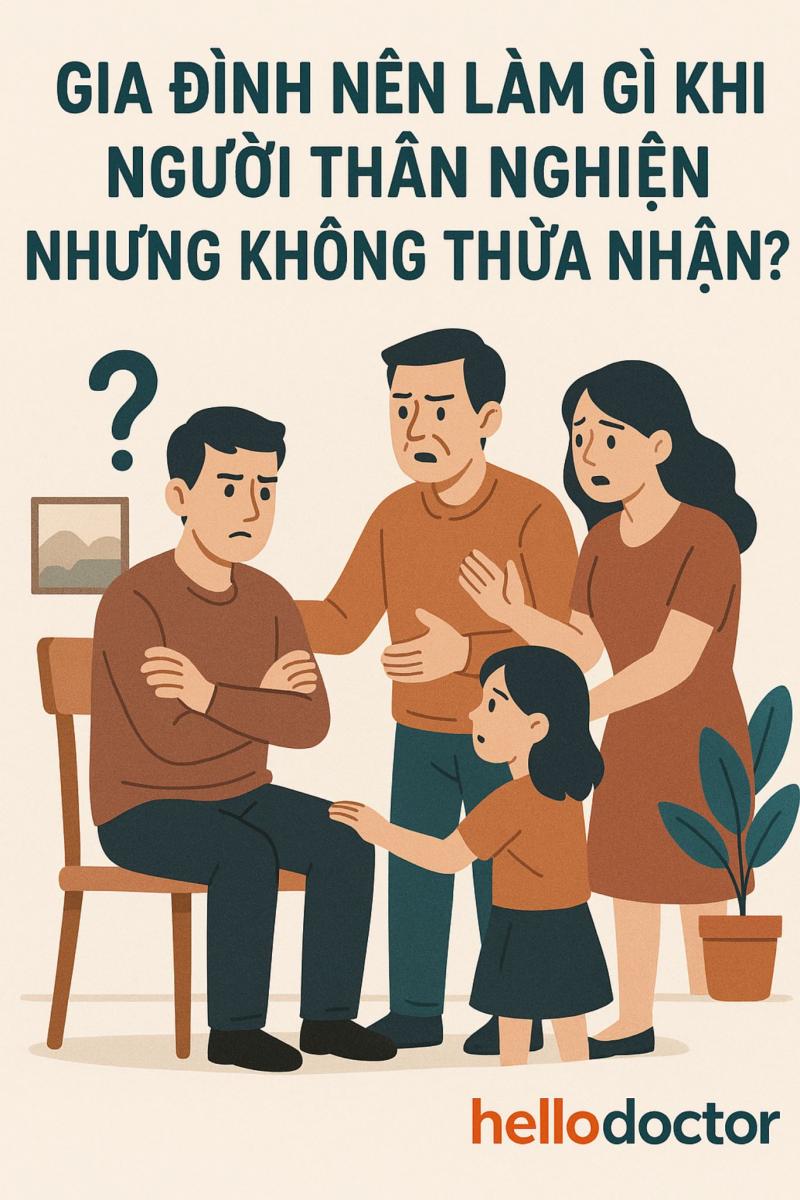 Gia đình nên làm gì khi người thân nghiện nhưng không thừa nhận?