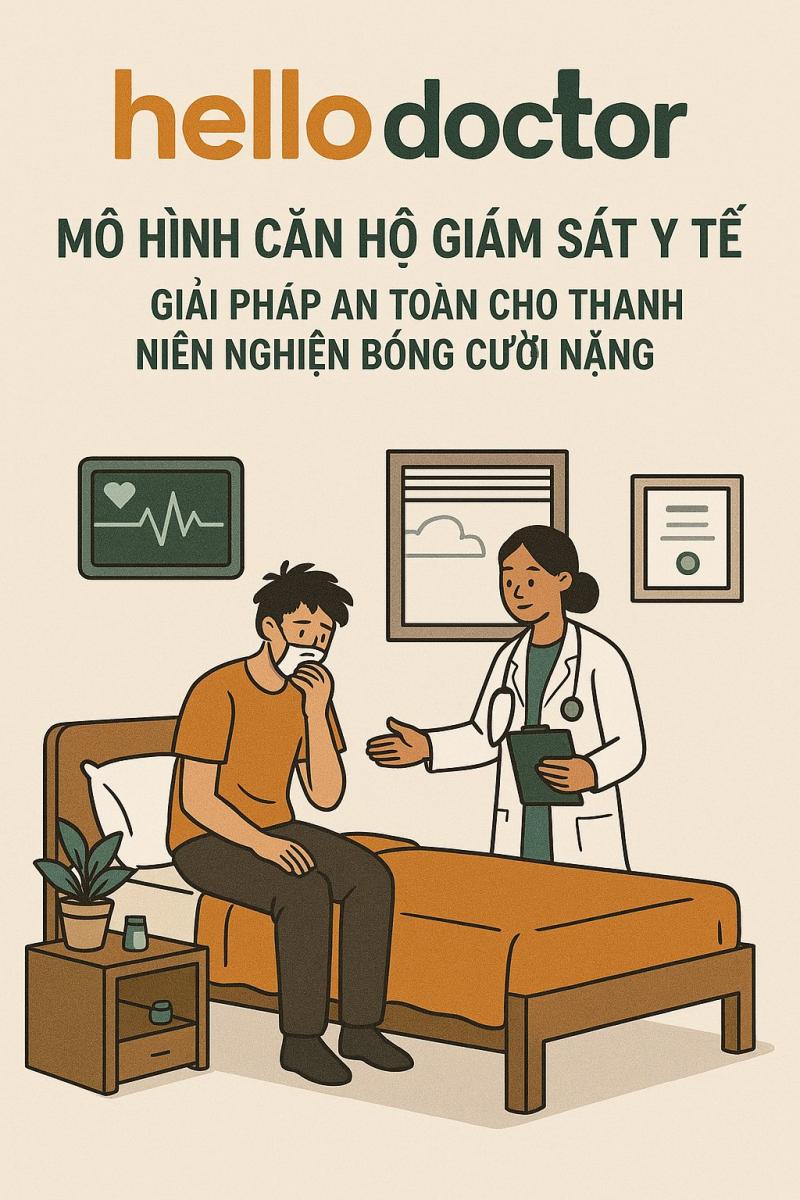 Hello Doctor và mô hình căn hộ giám sát y tế – Giải pháp an toàn cho thanh niên nghiện bóng cười nặng