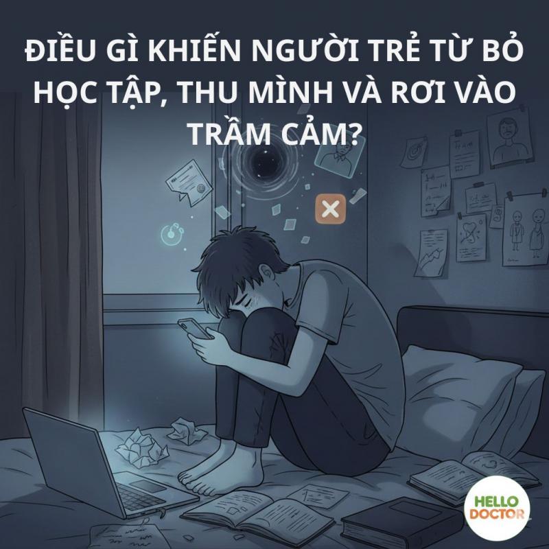 Điều gì khiến người trẻ từ bỏ học tập, thu mình và rơi vào trầm cảm?