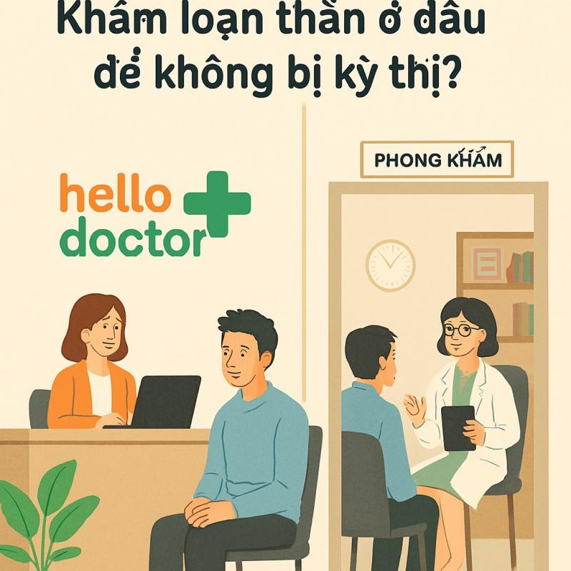 Khám loạn thần ở đâu để không bị kỳ thị? Hello Doctor và mô hình phòng khám đảm bảo sự riêng tư, tôn trọng người bệnh