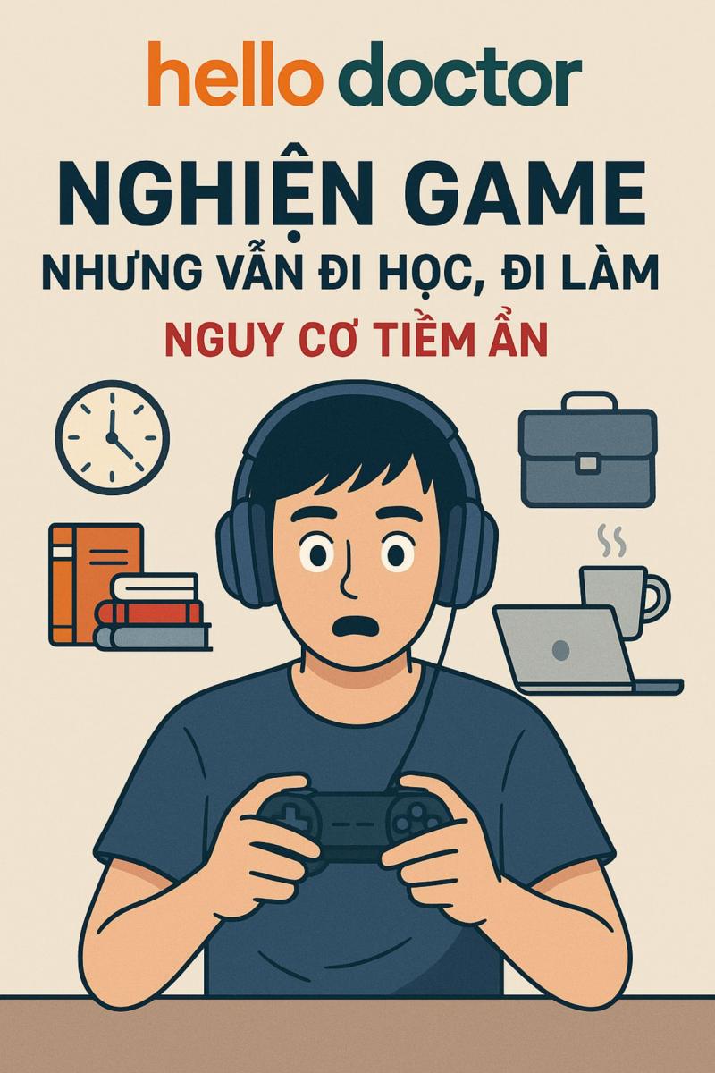 Nghiện game nhưng vẫn đi học, đi làm – nguy cơ tiềm ẩn Nghiện game nhưng vẫn đi học, đi làm – nguy cơ tiềm ẩn