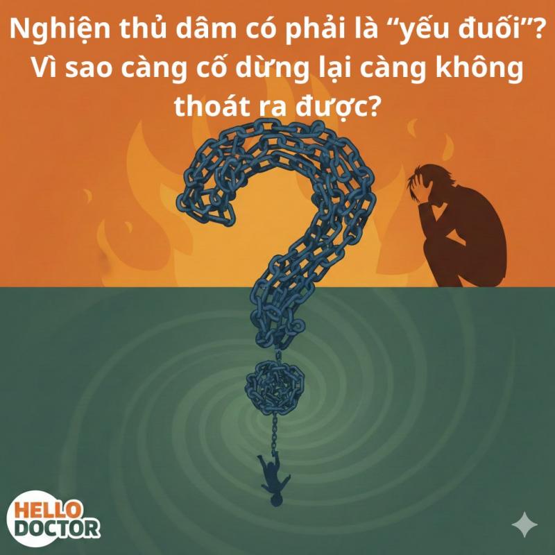 Nghiện thủ dâm có phải là “yếu đuối”? Vì sao càng cố dừng lại càng không thoát ra được?
