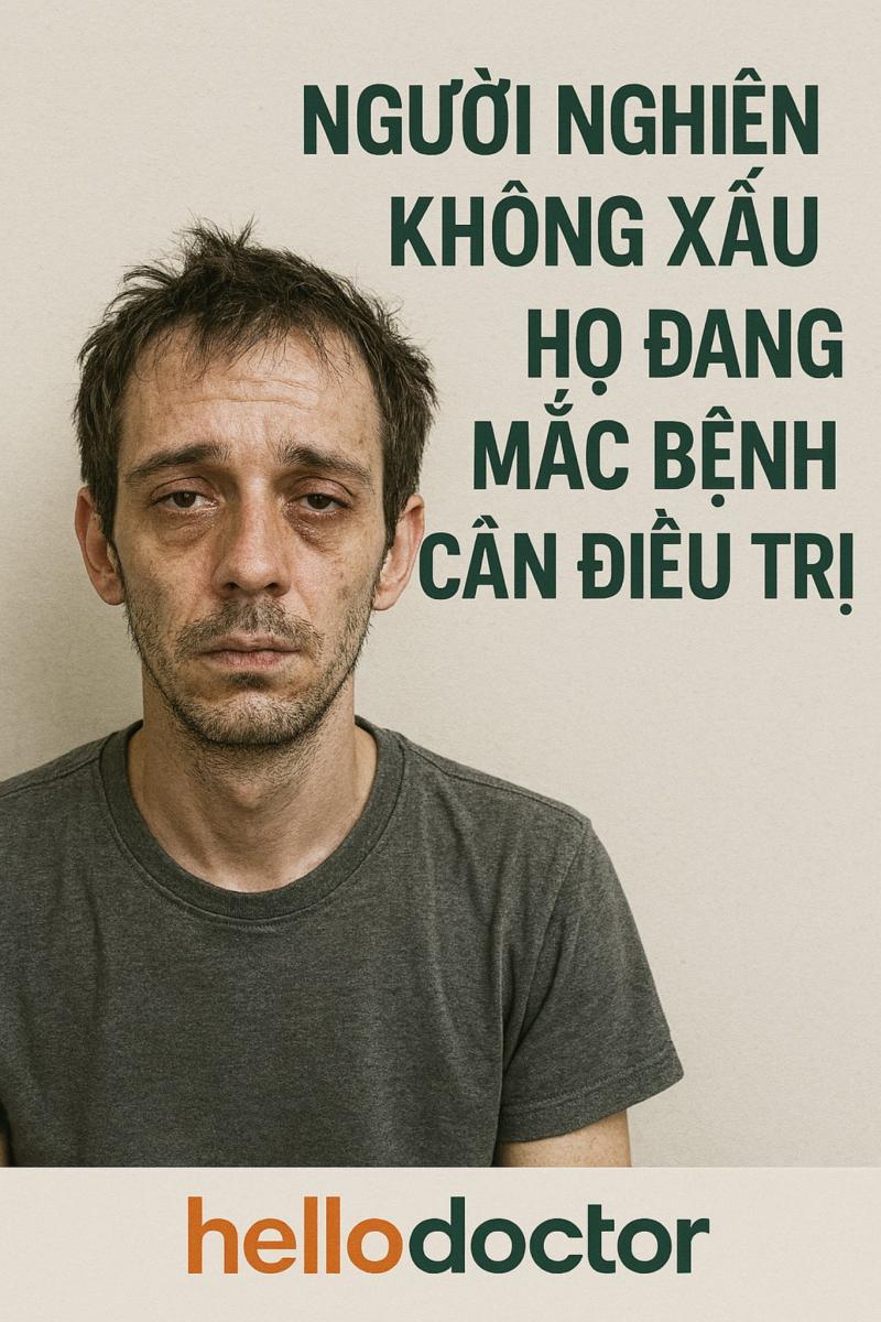 Người nghiện không xấu – họ đang mắc bệnh cần điều trị