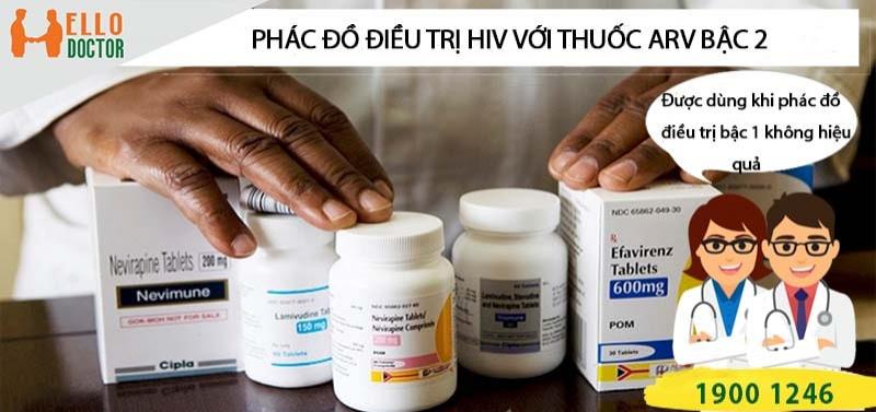 Phác đồ điều trị HIV với thuốc ARV bậc 2 được dùng khi nào?