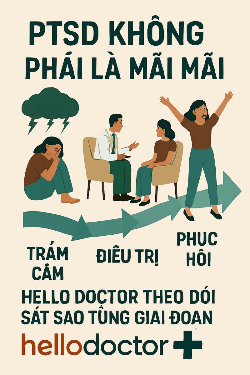 PTSD không phải là mãi mãi – Hello Doctor theo dõi sát sao từng giai đoạn phục hồi PTSD không phải là mãi mãi – Hello Doctor theo dõi sát sao từng giai đoạn phục hồi