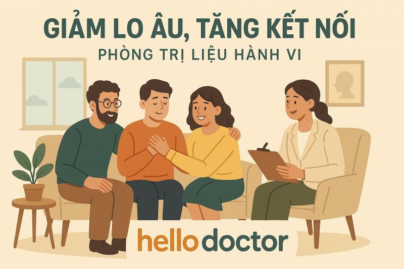 Giảm lo âu, tăng kết nối tại phòng trị liệu hành vi Hello Doctor Giảm lo âu, tăng kết nối tại phòng trị liệu hành vi Hello Doctor
