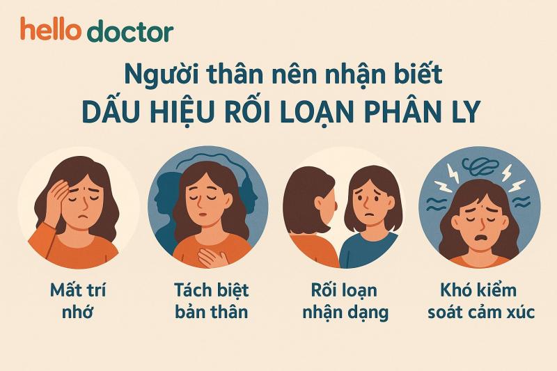Người thân nên nhận biết dấu hiệu rối loạn phân ly như thế nào?