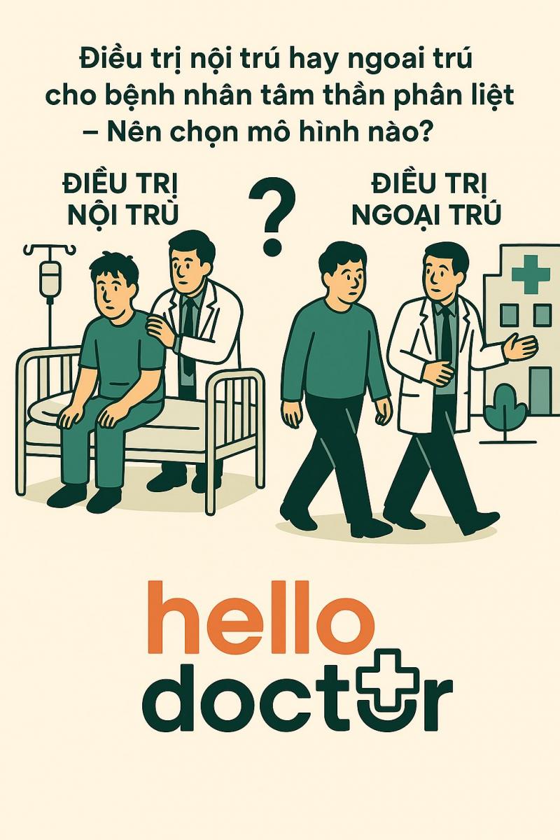 Điều trị nội trú hay ngoại trú cho bệnh nhân tâm thần phân liệt – Nên chọn mô hình nào?