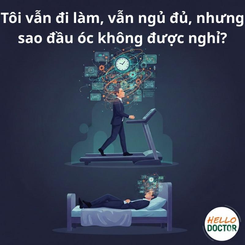 Tôi vẫn đi làm, vẫn ngủ đủ, nhưng sao đầu óc không được nghỉ? Tôi vẫn đi làm, vẫn ngủ đủ, nhưng sao đầu óc không được nghỉ?