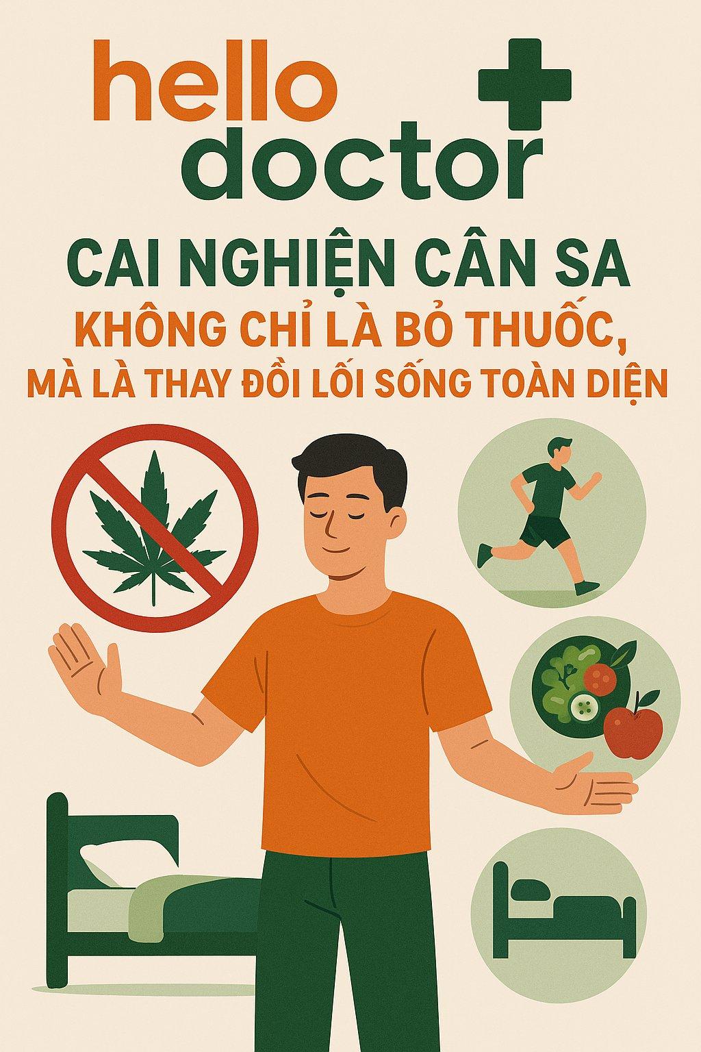Cai nghiện cần sa không chỉ là bỏ thuốc, mà là thay đổi lối sống toàn diện