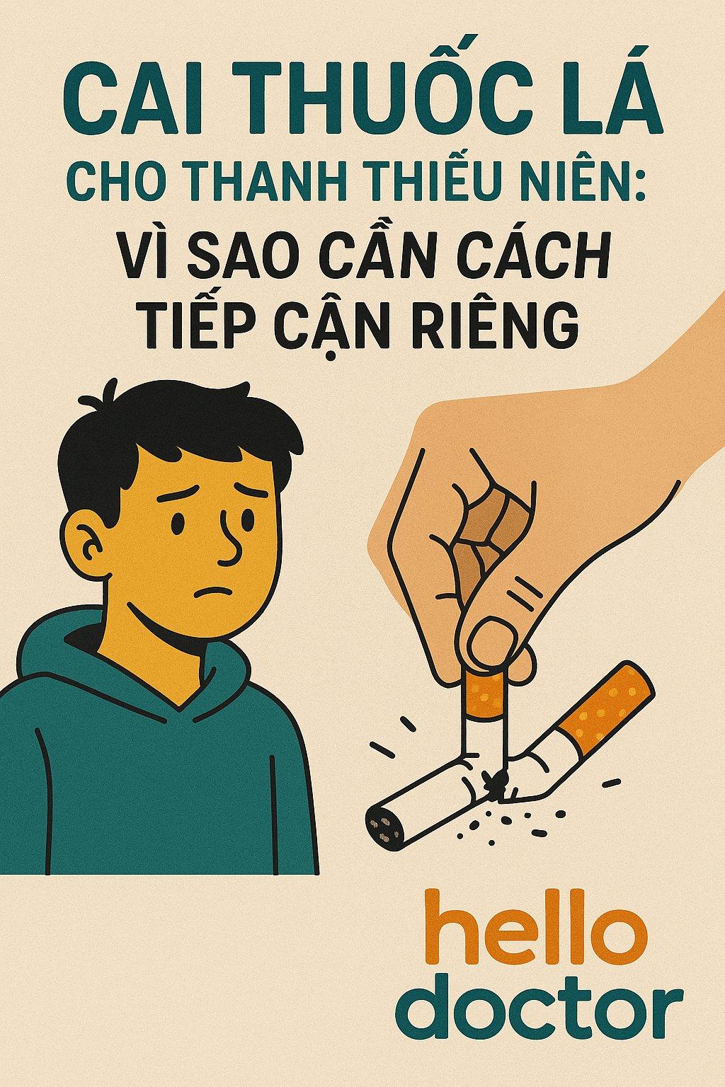 Cai thuốc lá cho thanh thiếu niên: Vì sao cần cách tiếp cận riêng