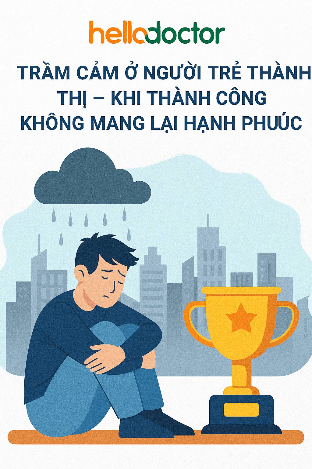 Trầm cảm ở người trẻ thành thị – khi thành công không mang lại hạnh phúc