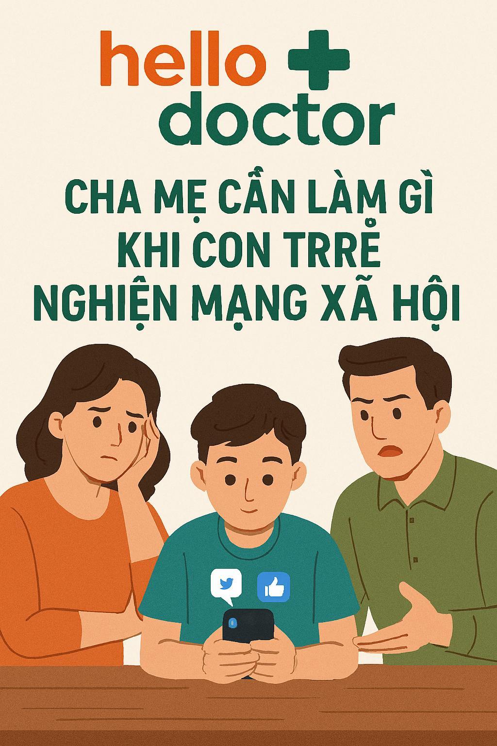 Cha mẹ cần làm gì khi con trẻ nghiện mạng xã hội