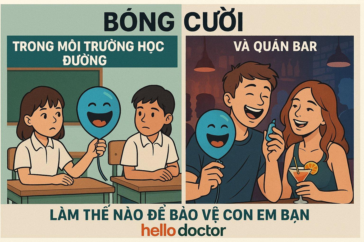 Bóng cười trong môi trường học đường và quán bar: Làm thế nào để bảo vệ con em bạn
