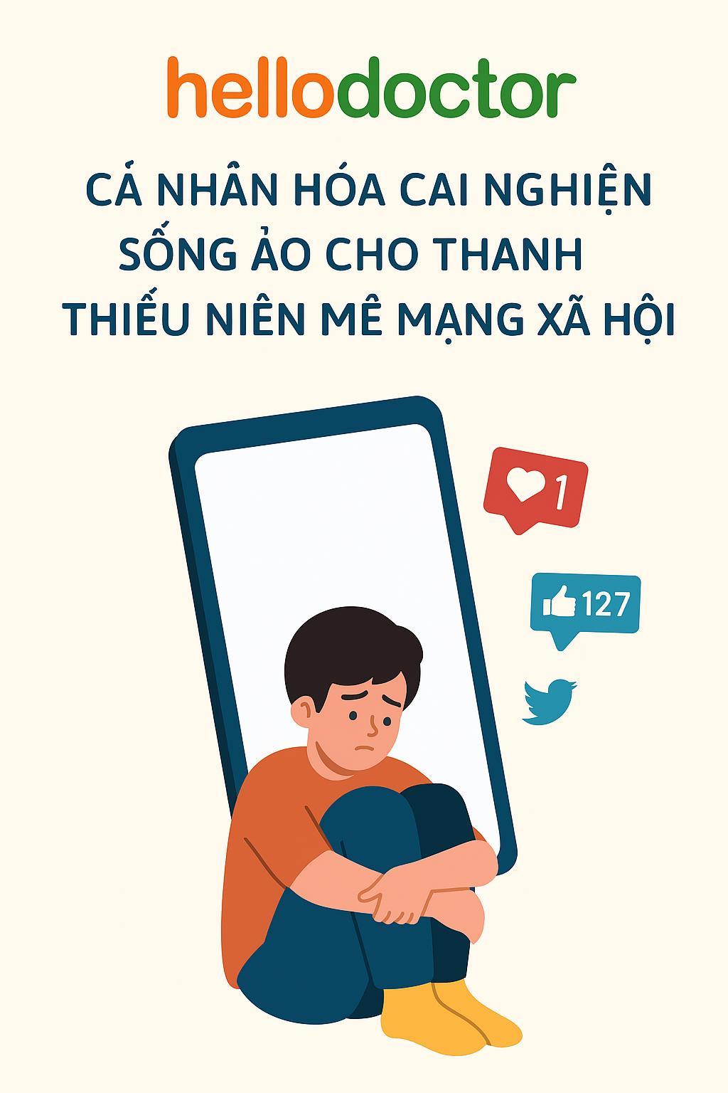 Cá nhân hóa cai nghiện sống ảo cho thanh thiếu niên mê mạng xã hội