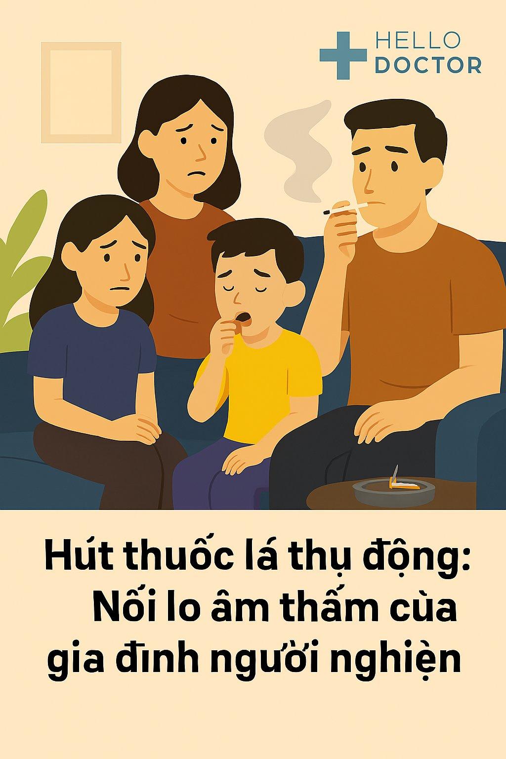 Hút thuốc lá thụ động: Nỗi lo âm thầm của gia đình người nghiện