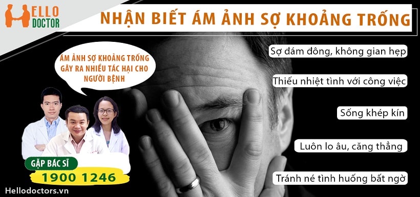 Dấu hiệu và triệu chứng của bệnh ám ảnh sợ khoảng trống