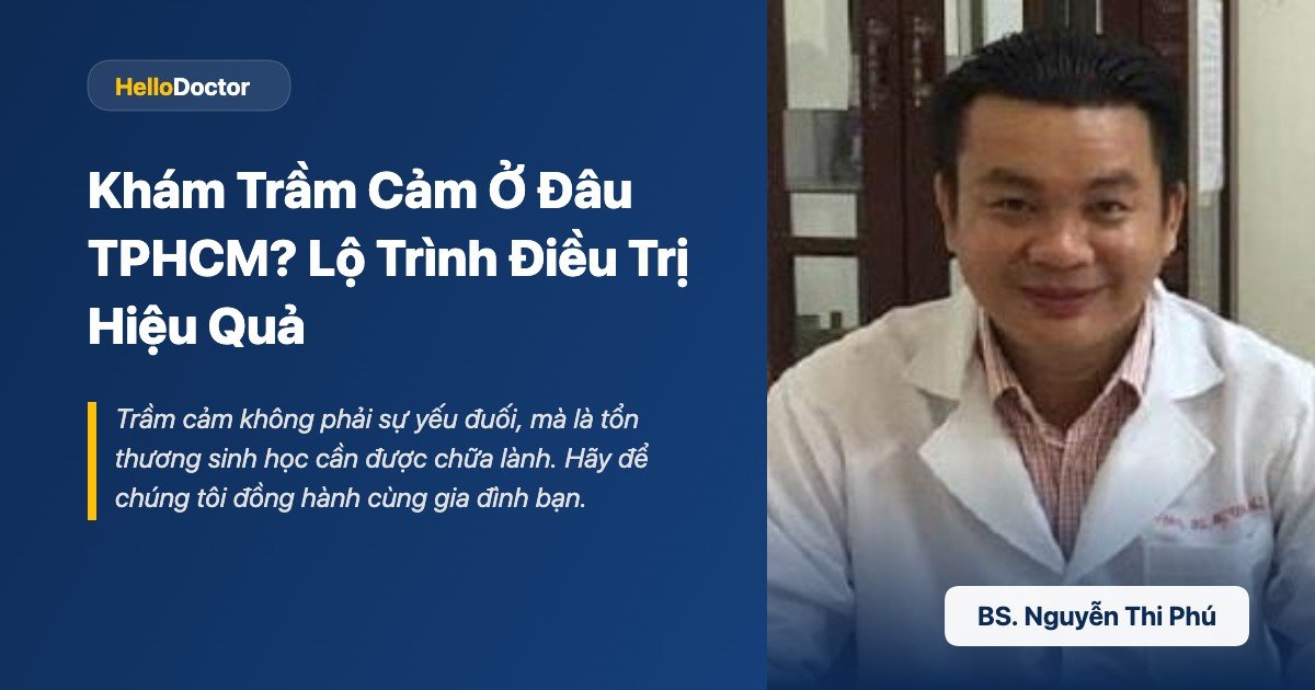 Khám Trầm Cảm Ở Đâu TPHCM? Lộ Trình Điều Trị Hiệu Quả