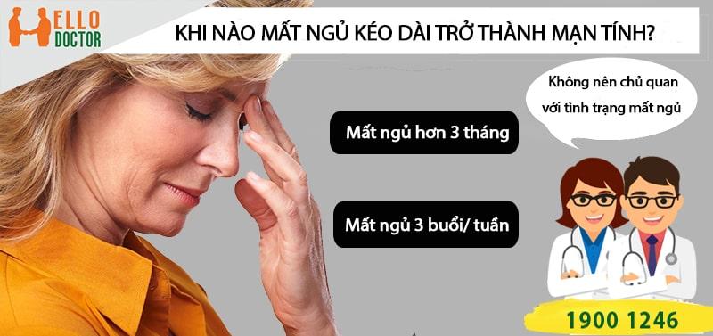 Khi nào mất ngủ kéo dài trở thành mất ngủ mạn tính?