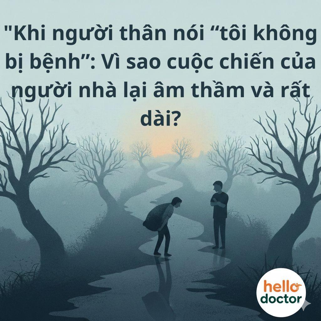Khi người thân nói “tôi không bị bệnh”: Vì sao cuộc chiến của người nhà lại âm thầm và rất dài?