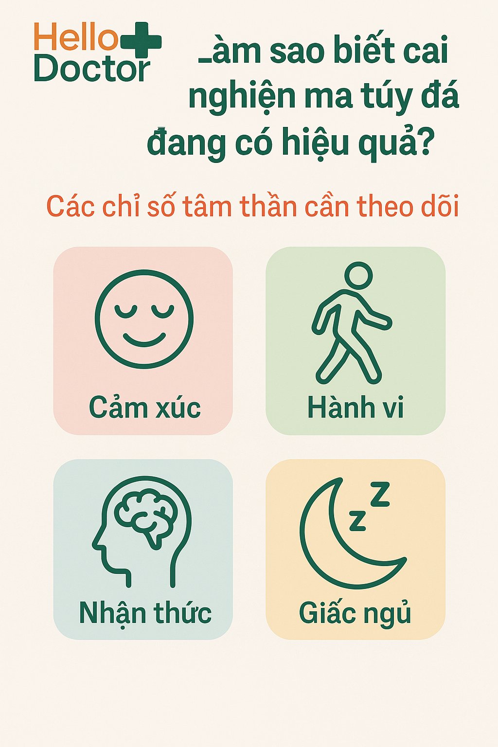 Làm sao biết cai nghiện ma túy đá đang có hiệu quả? Các chỉ số tâm thần ...