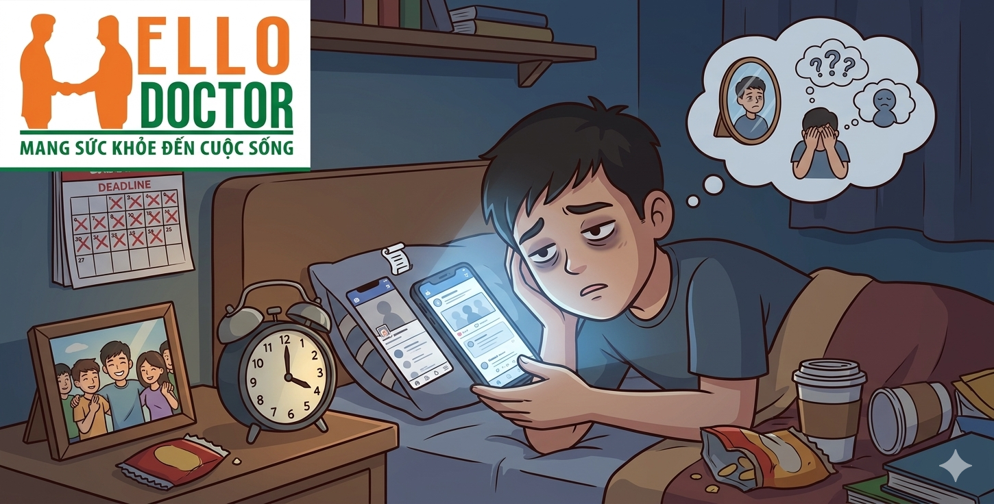 Lo âu, mất ngủ kéo dài ở người trẻ do mạng xã hội: Làm sao nhận diện và điều trị hiệu quả?