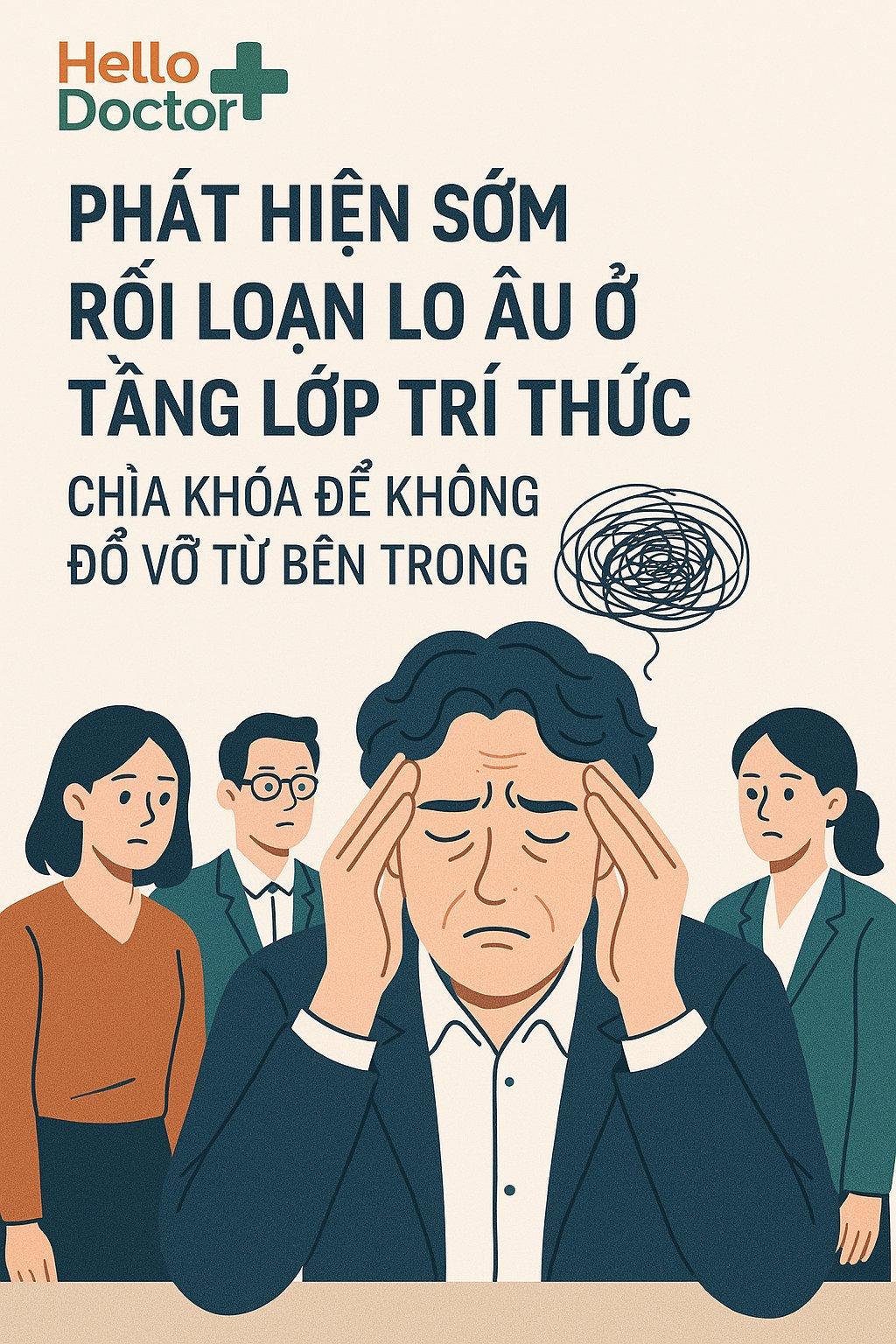 Phát hiện sớm rối loạn lo âu ở tầng lớp trí thức: Chìa khóa để không đổ vỡ từ bên trong