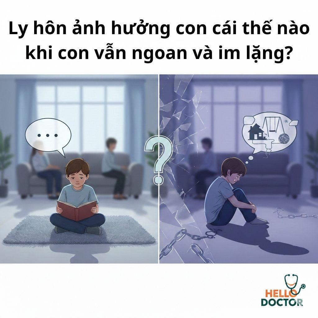 Ly hôn ảnh hưởng con cái thế nào khi con vẫn ngoan và im lặng?
