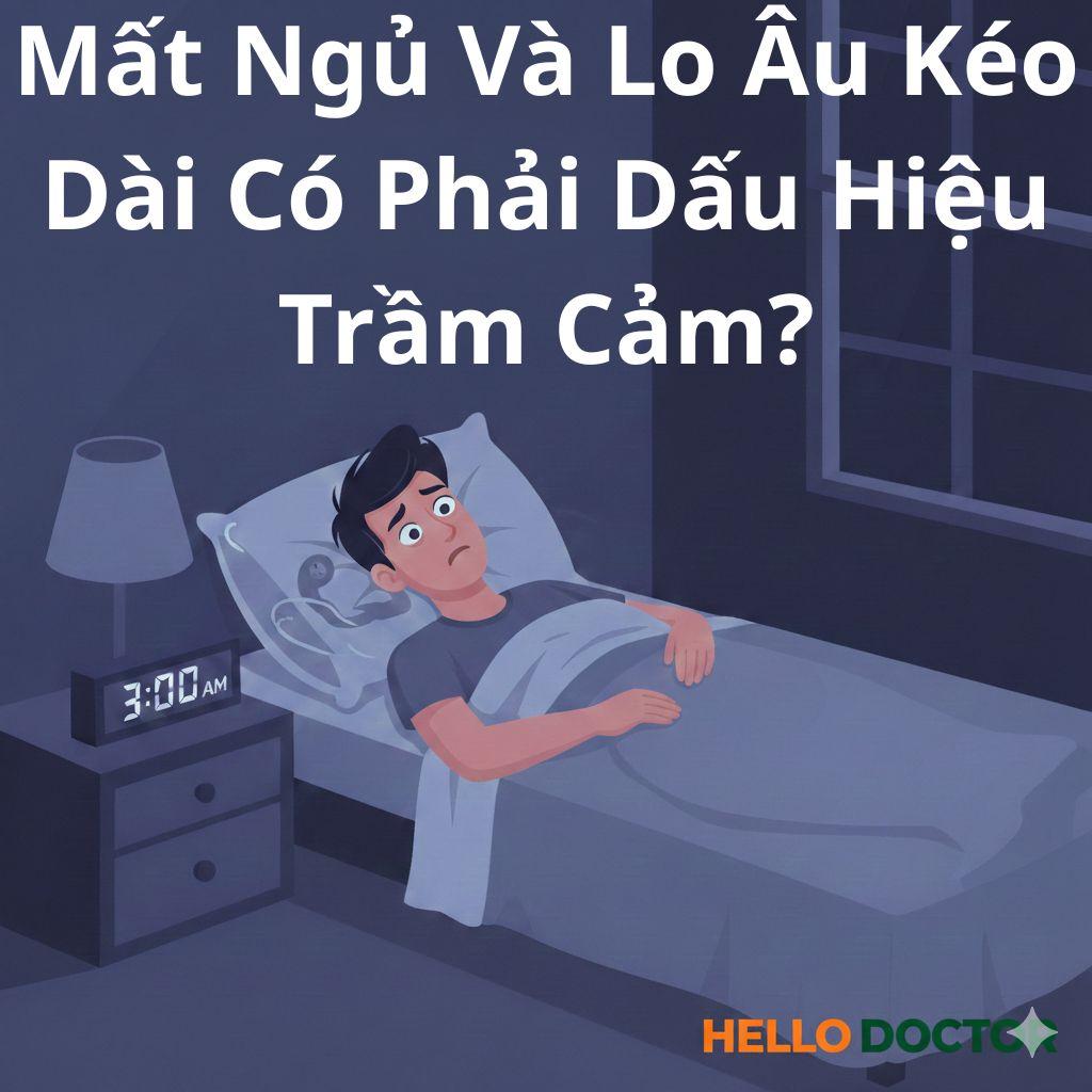 Mất ngủ và lo âu kéo dài có phải dấu hiệu trầm cảm?