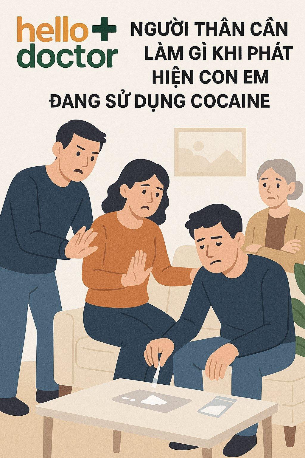 Người thân cần làm gì khi phát hiện con em đang sử dụng cocaine