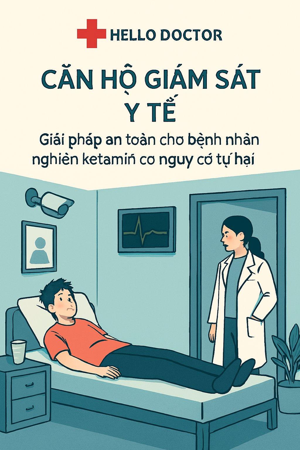 Căn hộ giám sát y tế: Giải pháp an toàn cho bệnh nhân nghiện ketamin có nguy cơ tự hại