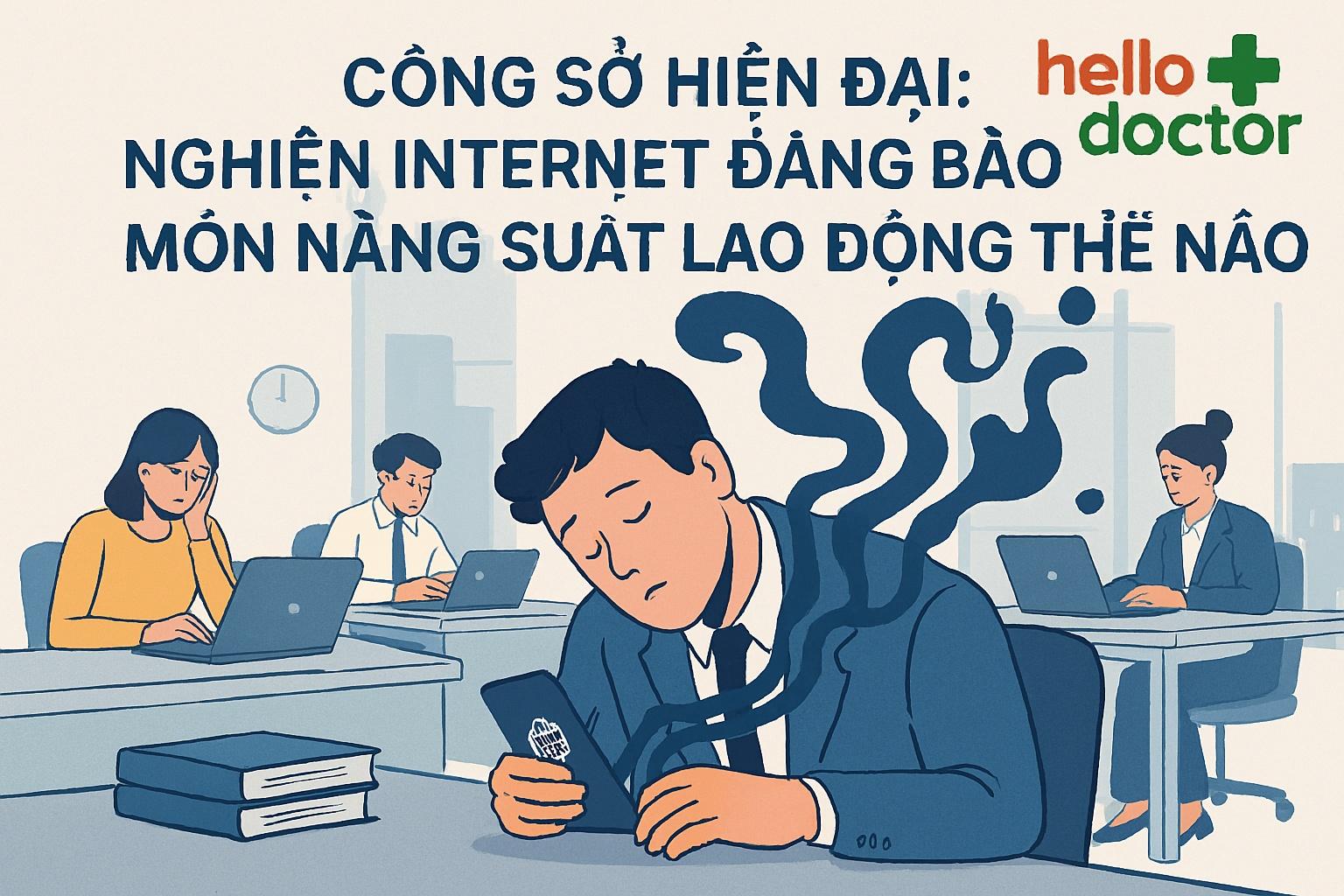 Công sở hiện đại: Nghiện internet đang bào mòn năng suất lao động thế nào