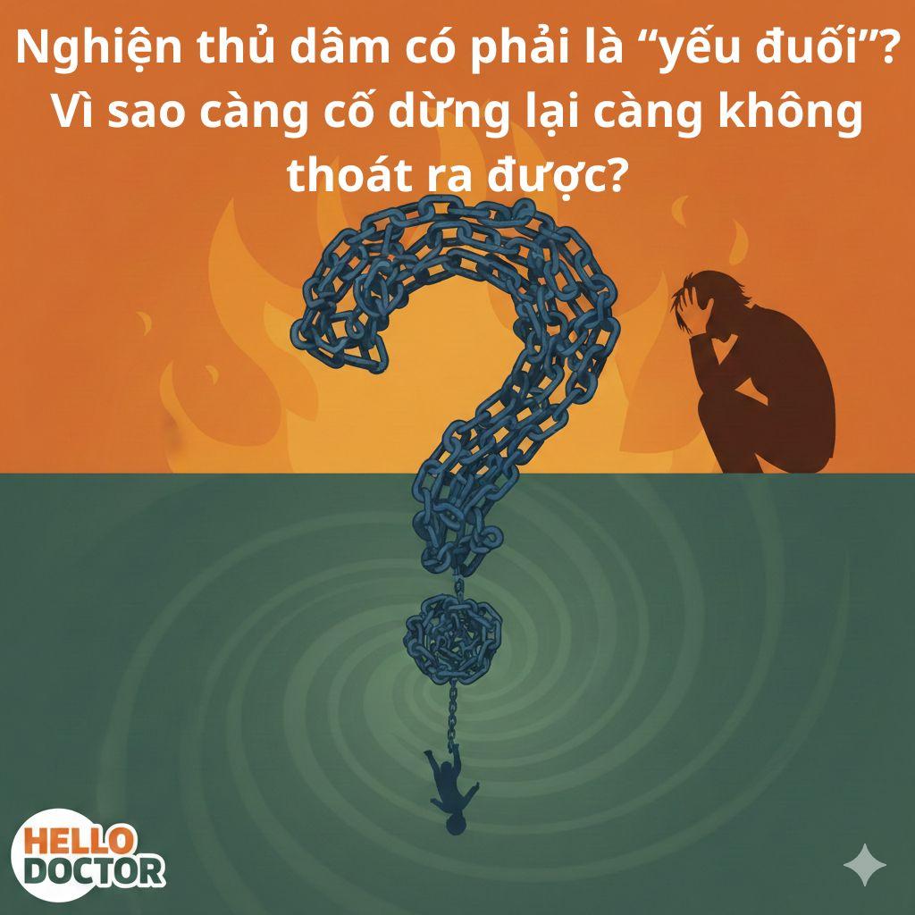 Nghiện thủ dâm có phải là “yếu đuối”? Vì sao càng cố dừng lại càng không thoát ra được?