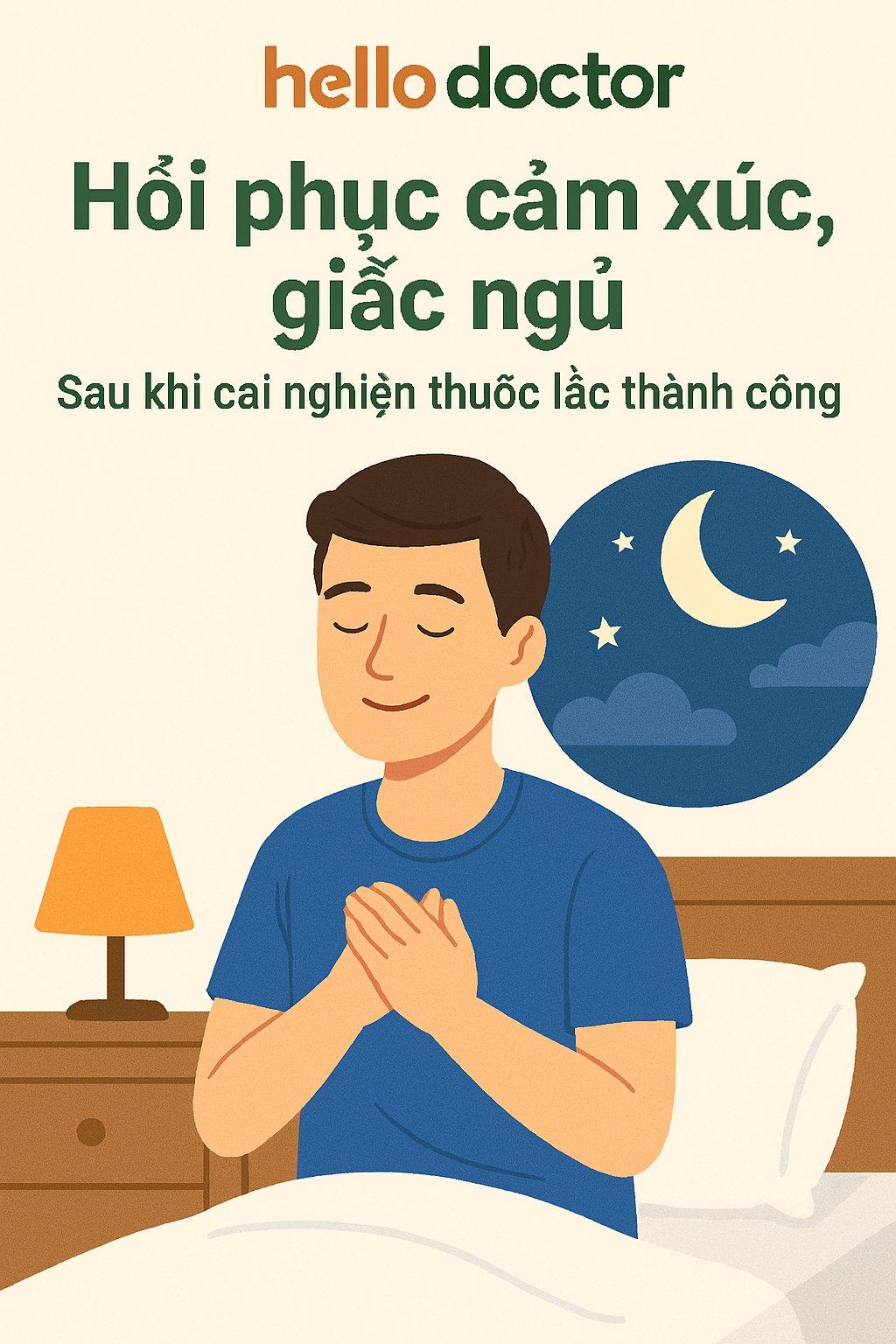 Người bệnh hồi phục cảm xúc và giấc ngủ ra sao sau khi cai nghiện thuốc lắc thành công