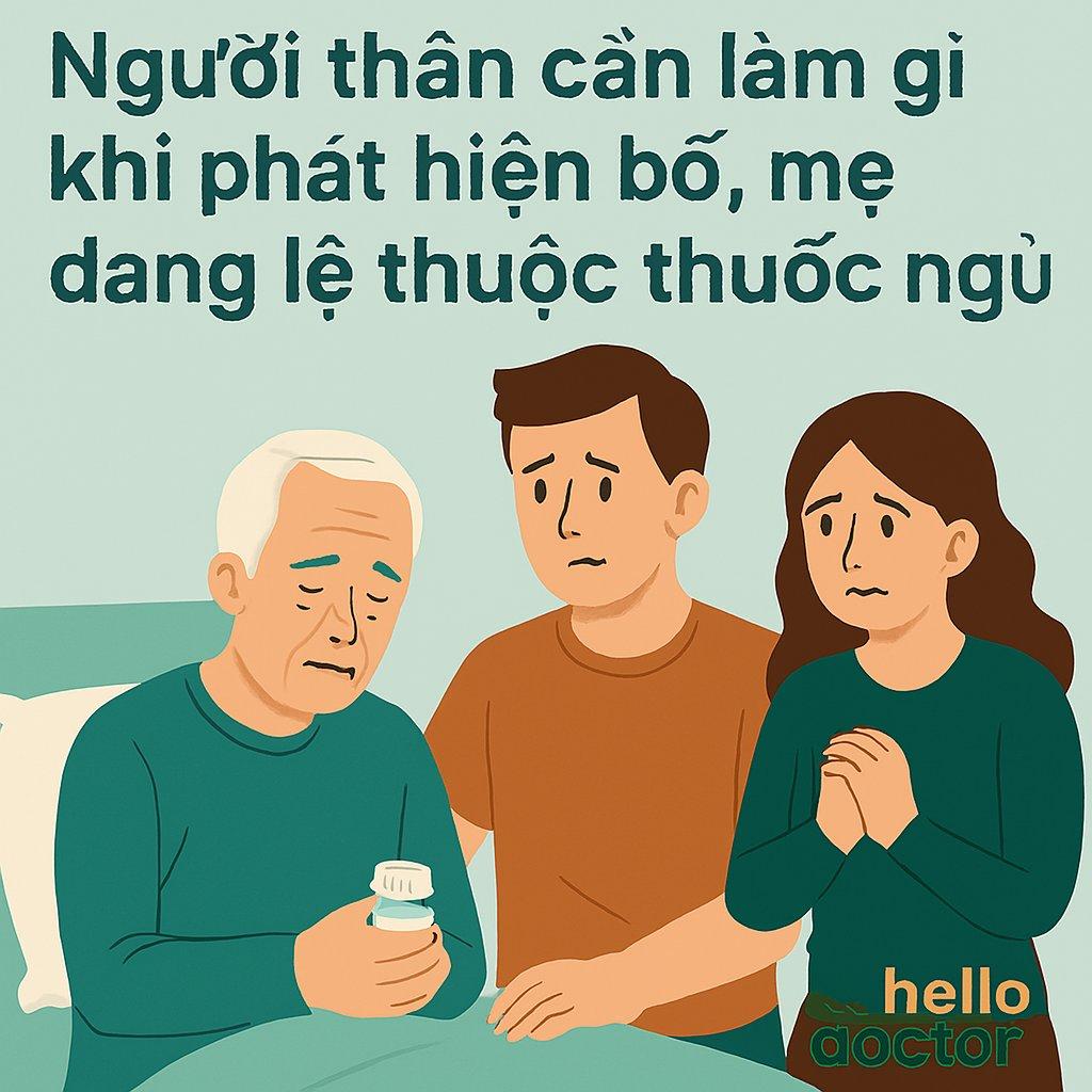 Người thân cần làm gì khi phát hiện bố, mẹ đang lệ thuộc thuốc ngủ