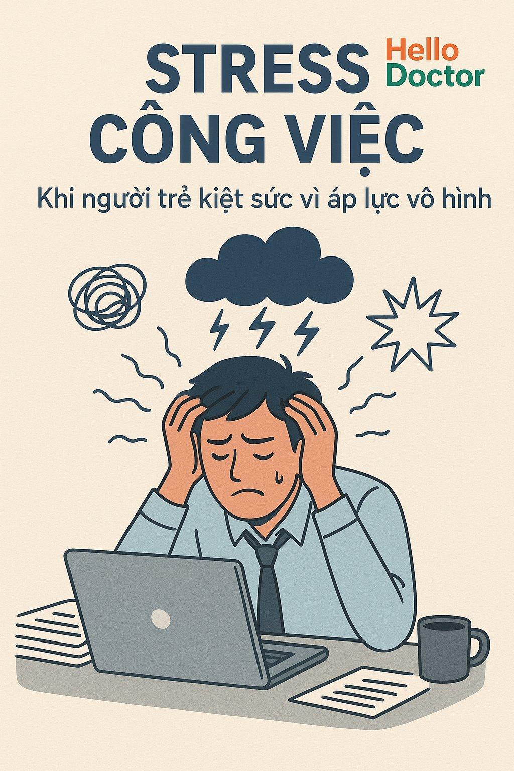 Stress công việc – Khi người trẻ kiệt sức vì áp lực vô hình