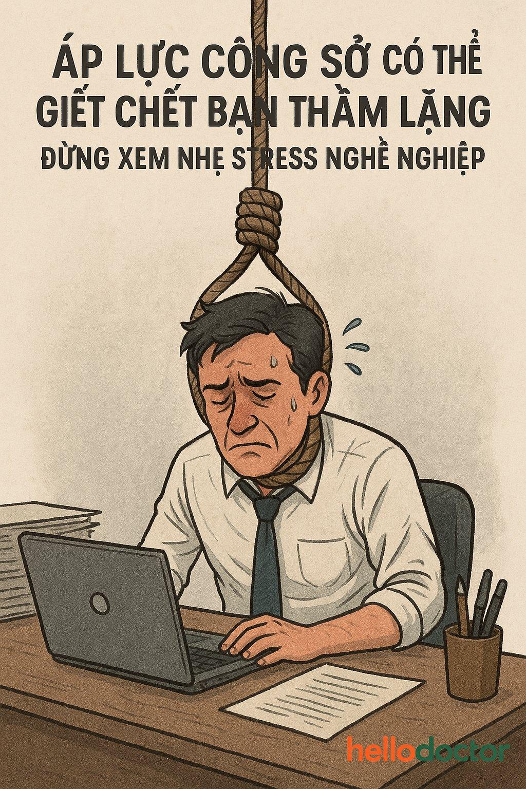 Áp lực công sở có thể giết chết bạn thầm lặng – Đừng xem nhẹ stress nghề nghiệp