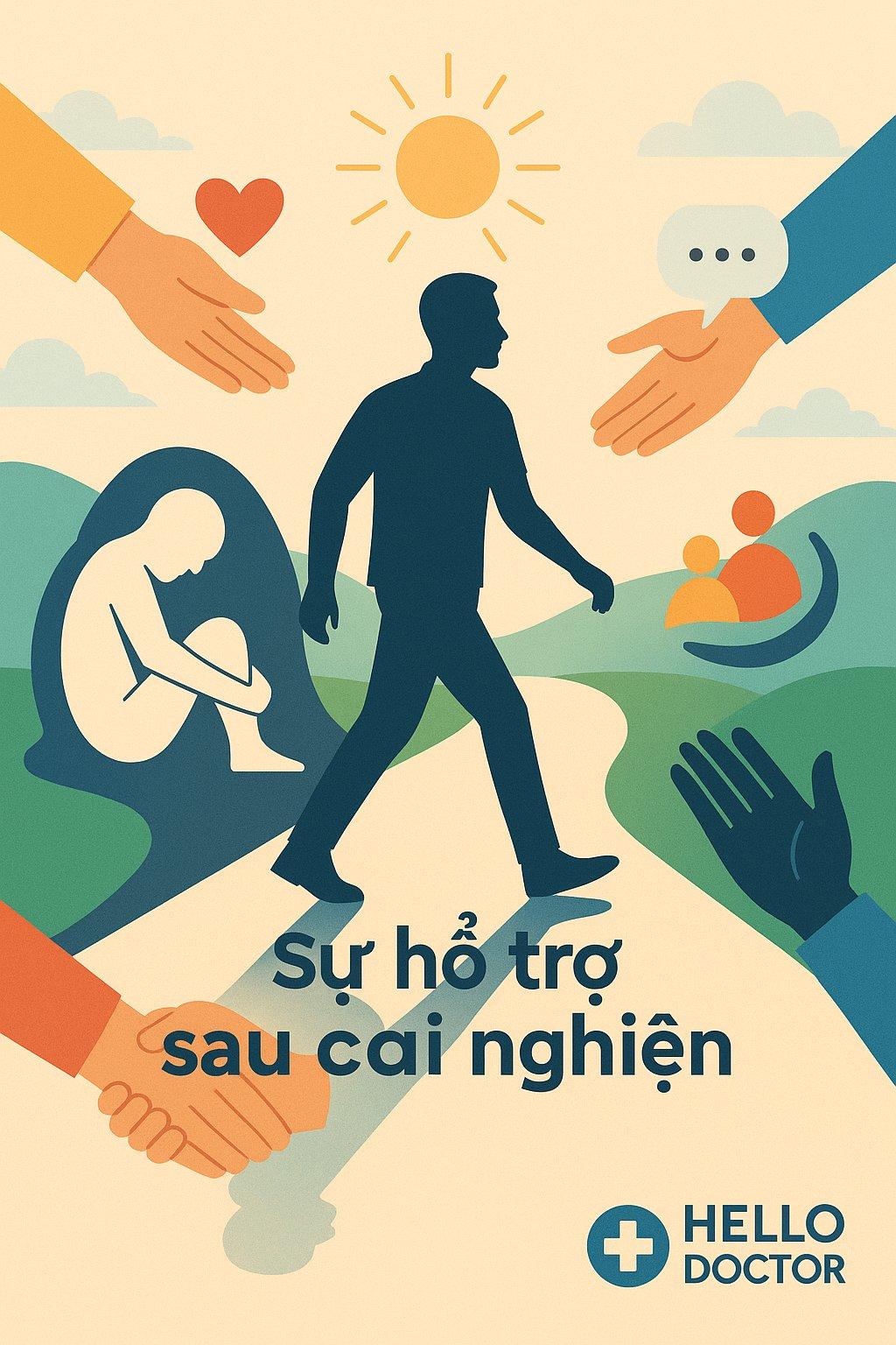 Sự hỗ trợ sau cai nghiện – Yếu tố sống còn để không quay lại
