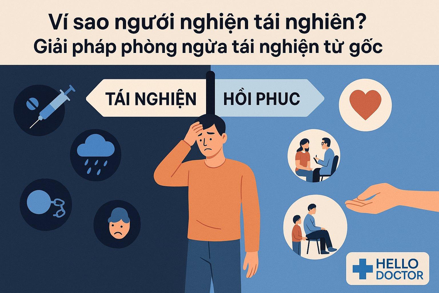 Vì sao người nghiện tái nghiện? Giải pháp phòng ngừa tái nghiện từ gốc