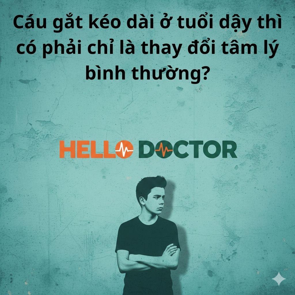 Cáu gắt kéo dài ở tuổi dậy thì có phải chỉ là thay đổi tâm lý bình thường?