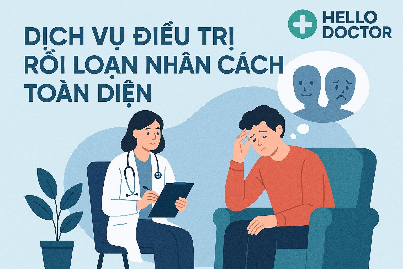 Trải nghiệm dịch vụ điều trị rối loạn nhân cách toàn diện tại trung tâm Hello Doctor