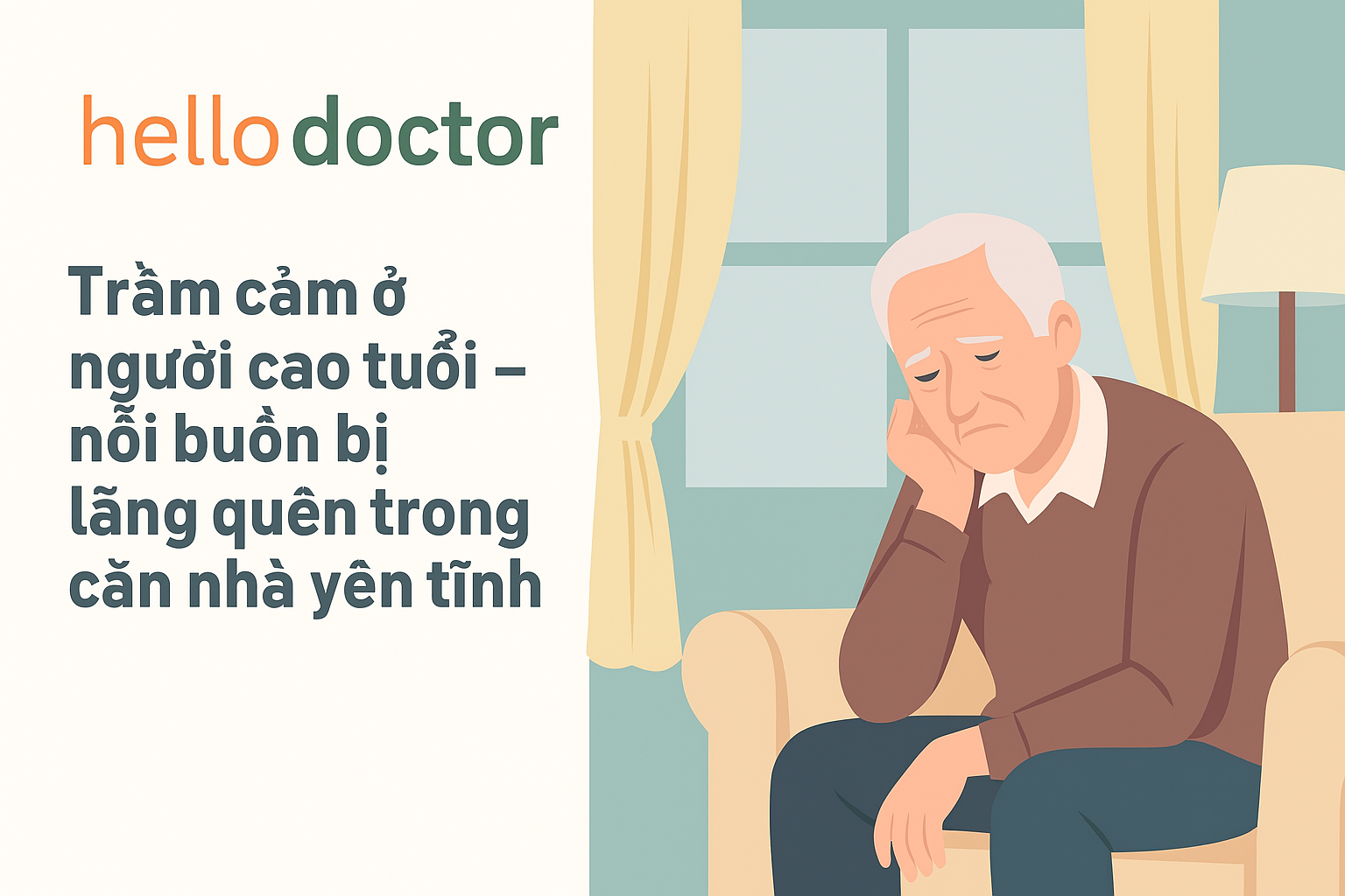 Trầm cảm ở người cao tuổi – nỗi buồn bị lãng quên trong căn nhà yên tĩnh