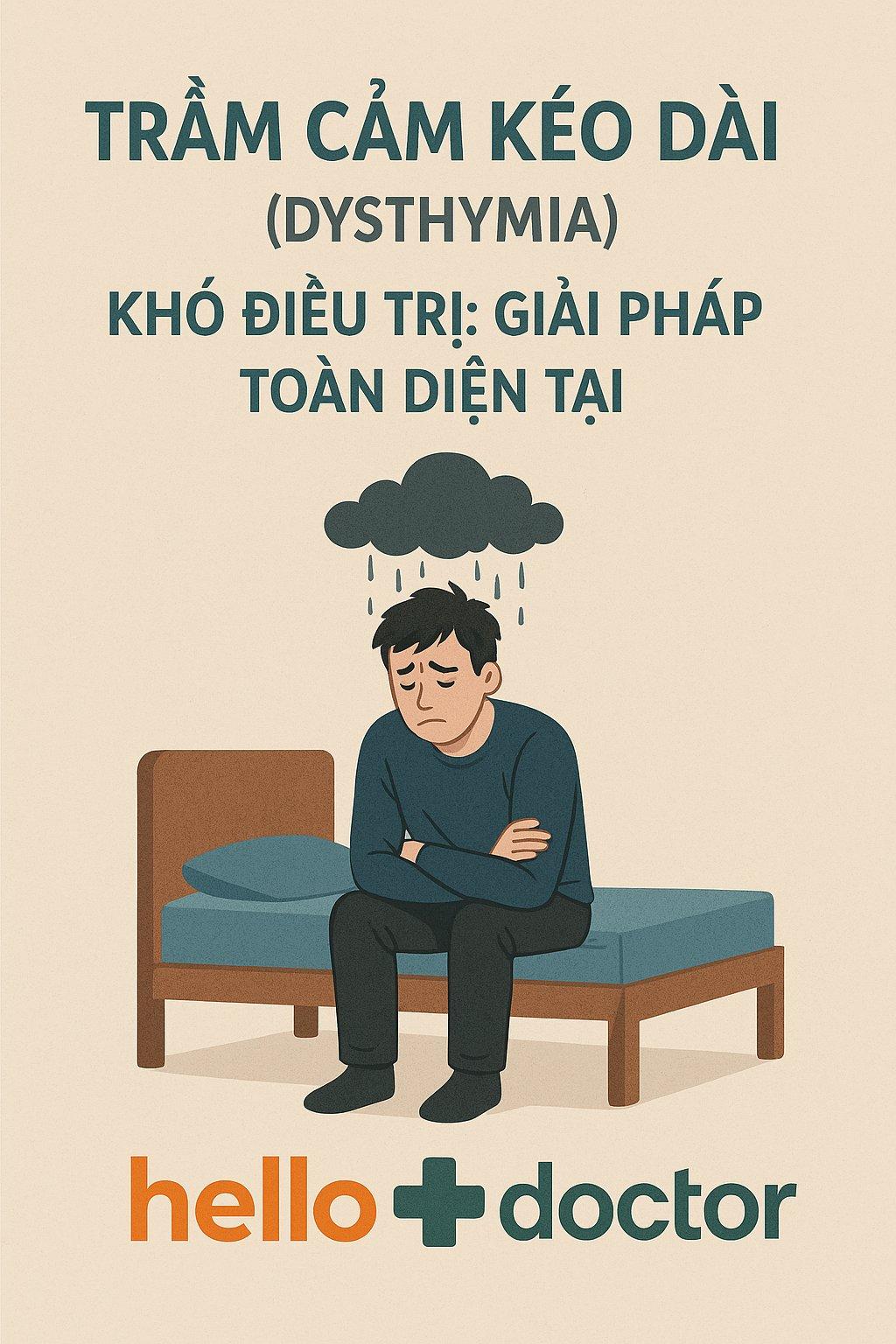 Trầm cảm kéo dài (Dysthymia) khó điều trị: Giải pháp toàn diện tại Hello Doctor