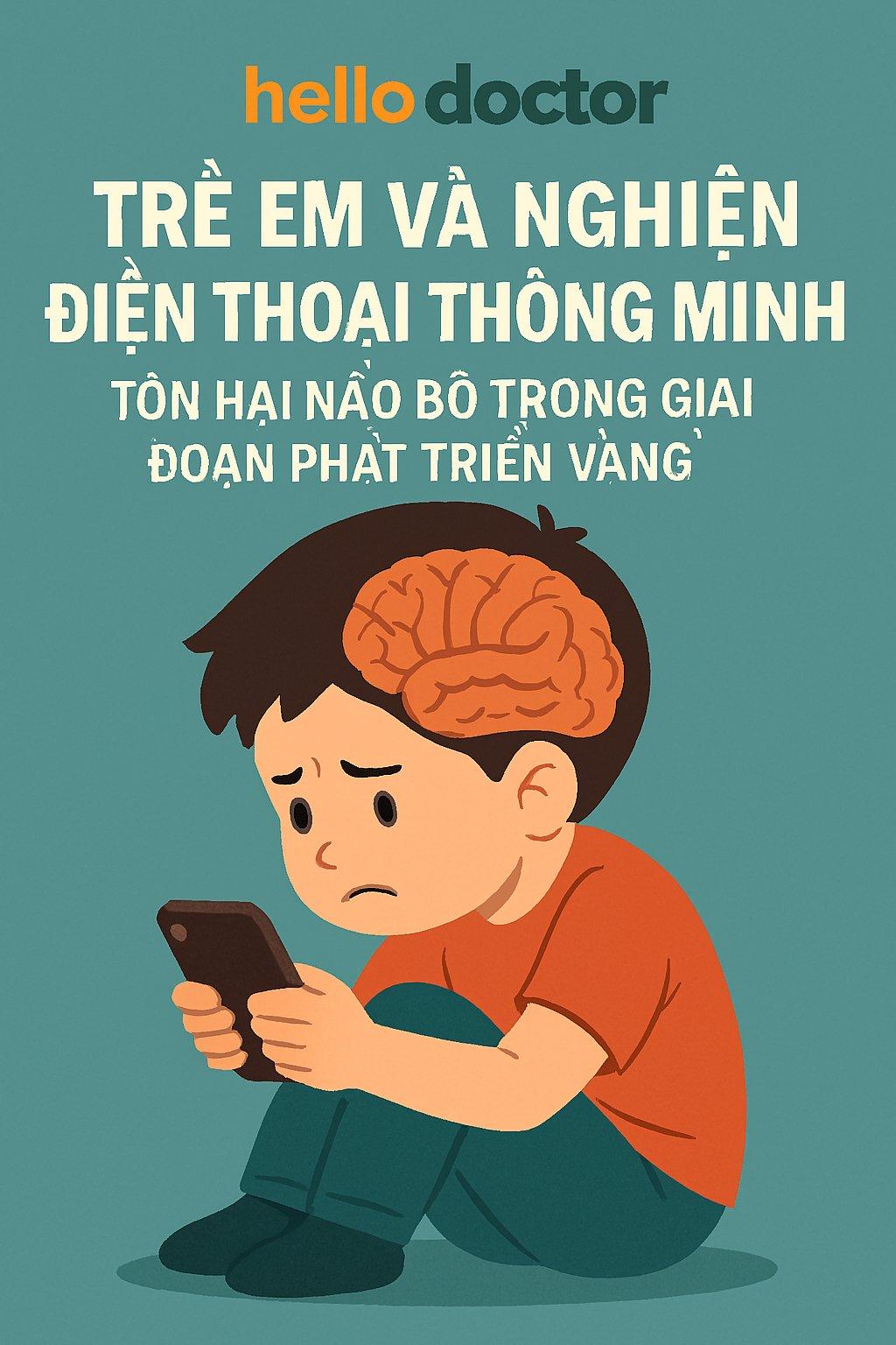 Trẻ em và nghiện điện thoại thông minh: Tổn hại não bộ trong giai đoạn phát triển vàng