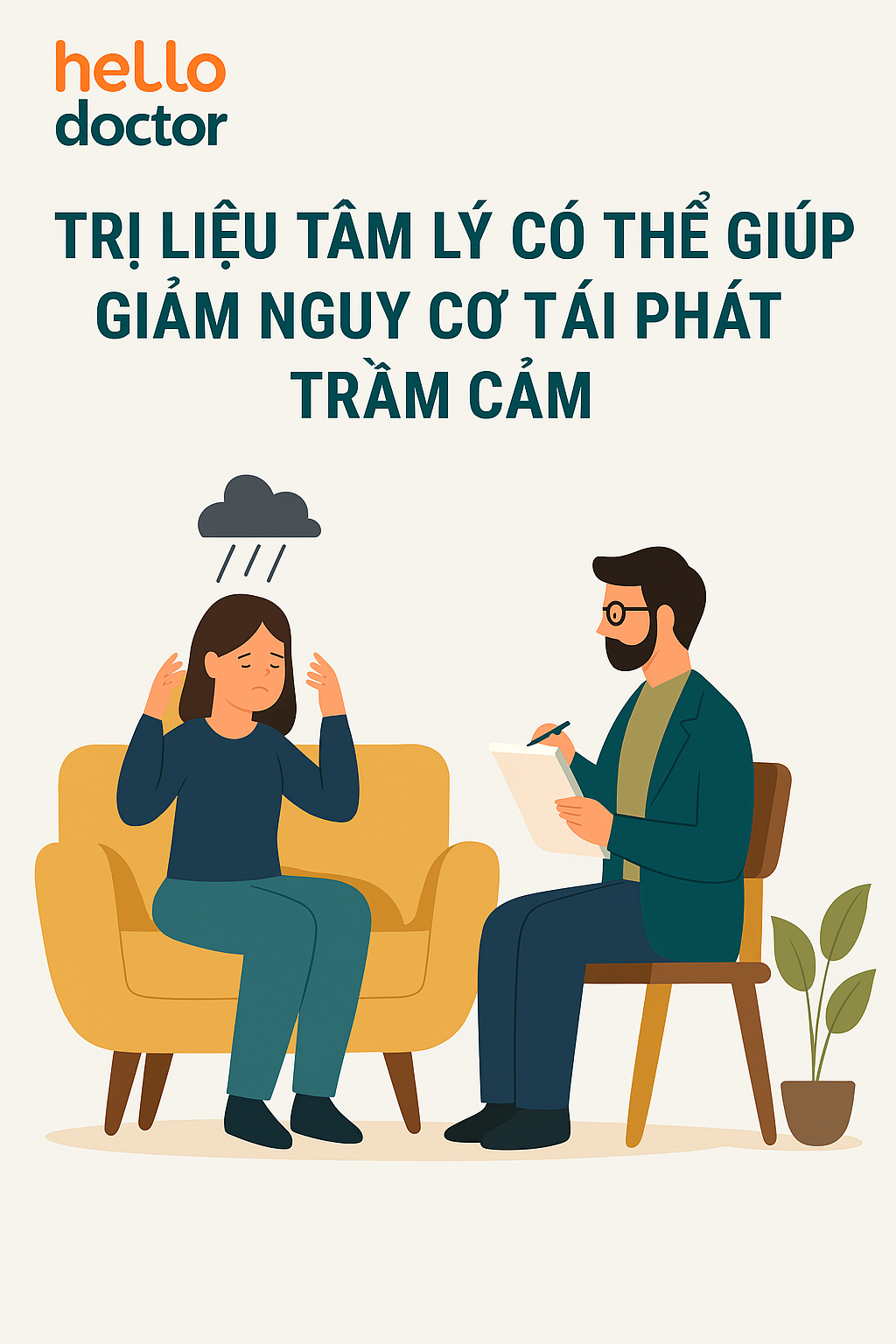 Trị liệu tâm lý có thể giúp giảm nguy cơ tái phát trầm cảm ra sao