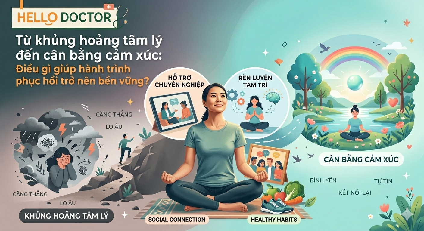 Từ khủng hoảng tâm lý đến cân bằng cảm xúc: Điều gì giúp hành trình phục hồi trở nên bền vững?