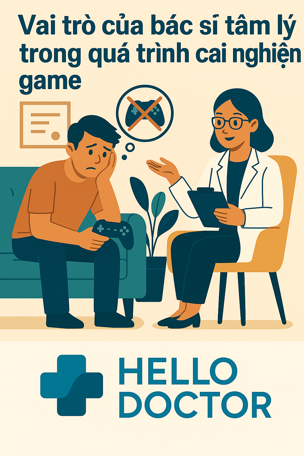 Vai trò của bác sĩ tâm lý trong quá trình cai nghiện game tại Hello Doctor